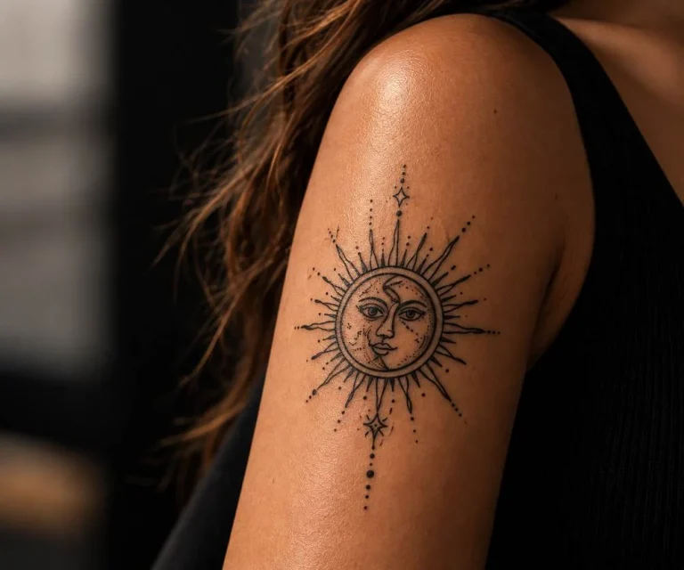 tatouage soleil lune